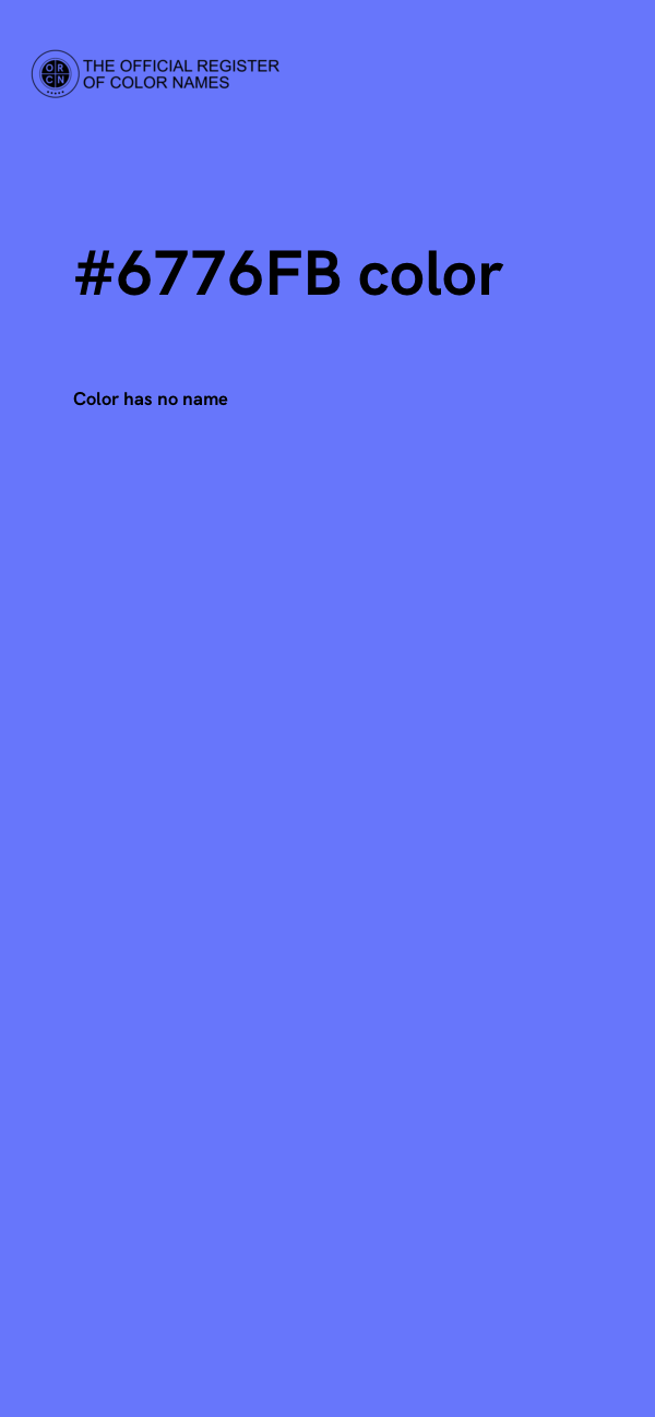 #6776FB color image