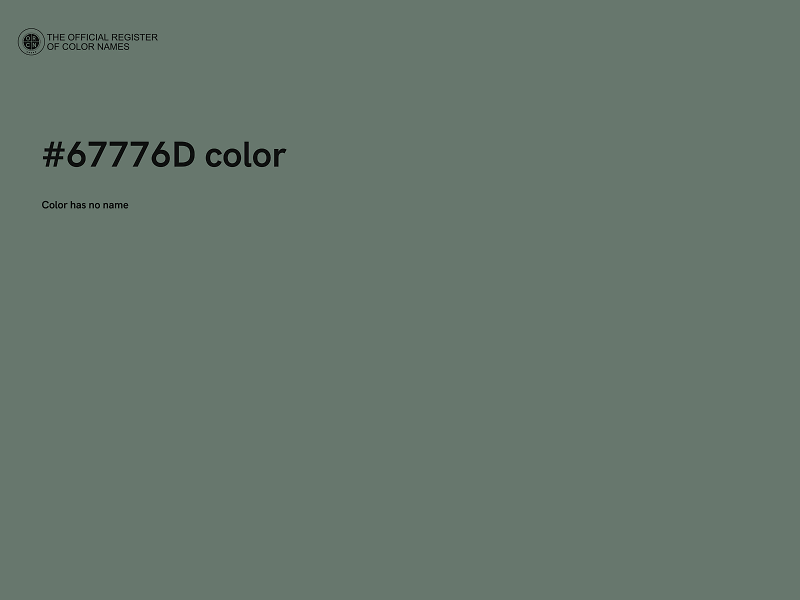 #67776D color image