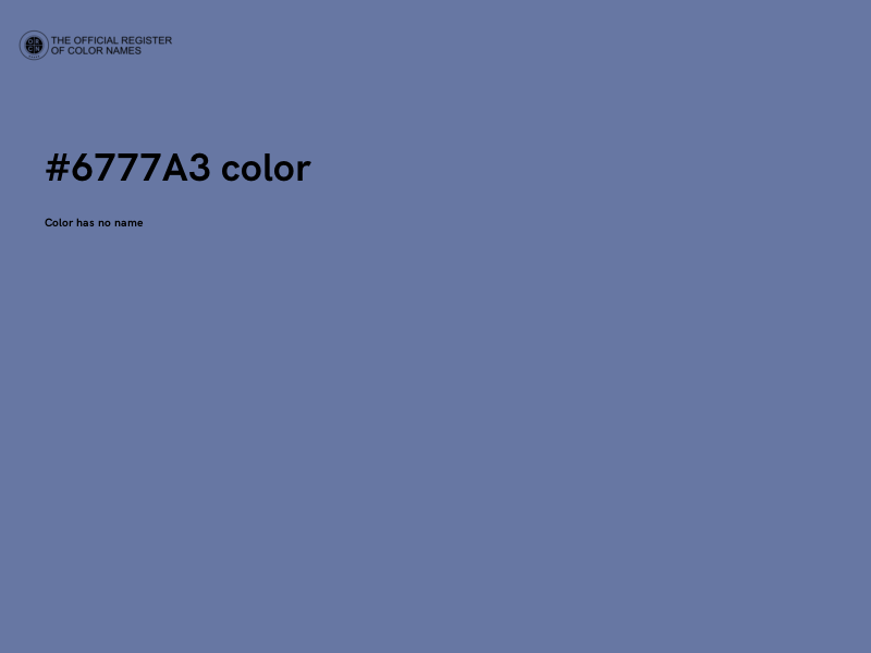 #6777A3 color image