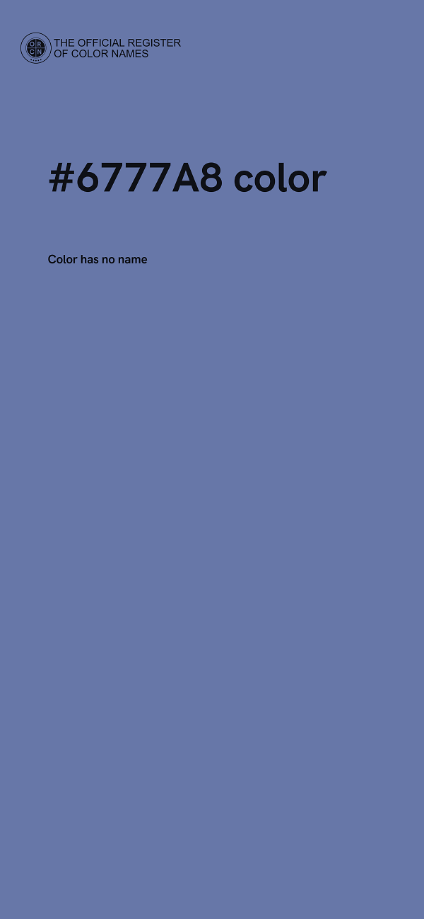 #6777A8 color image