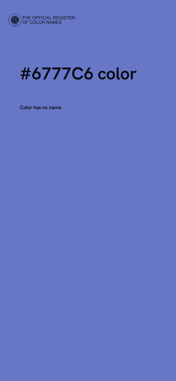 #6777C6 color image