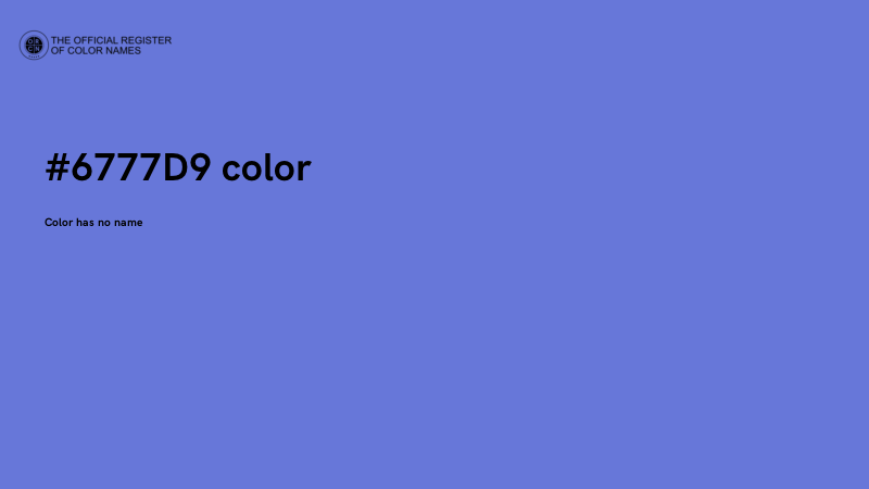 #6777D9 color image