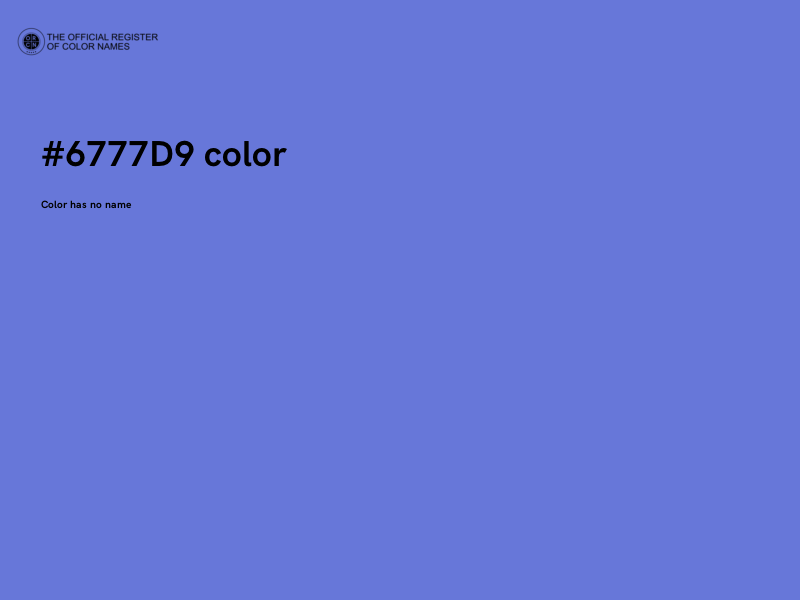 #6777D9 color image