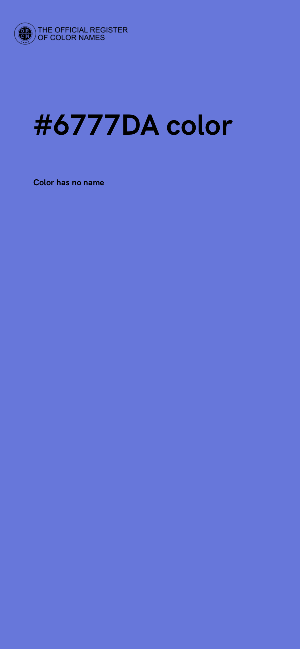 #6777DA color image