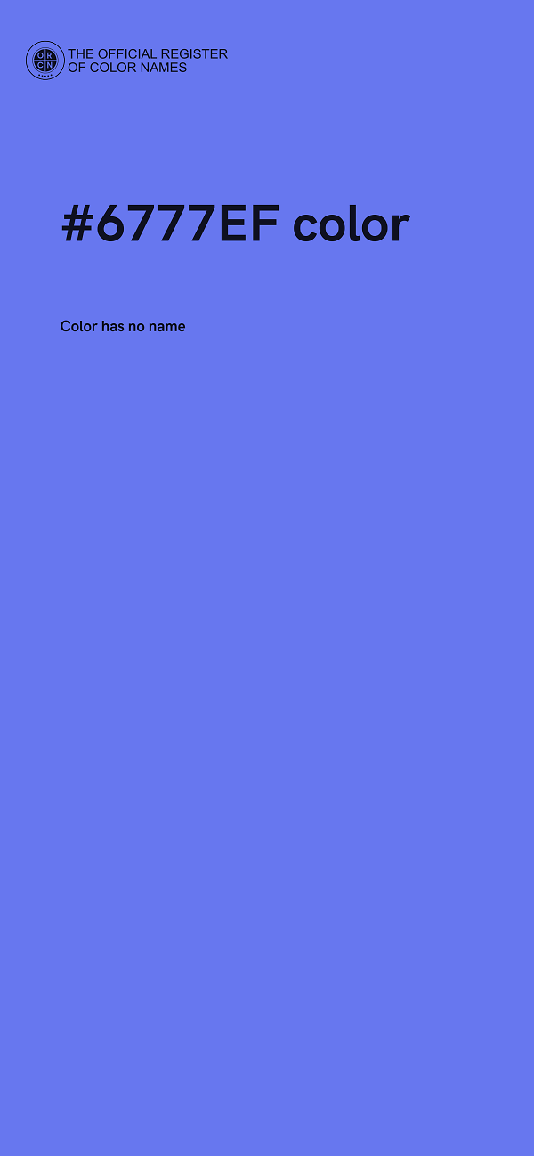 #6777EF color image