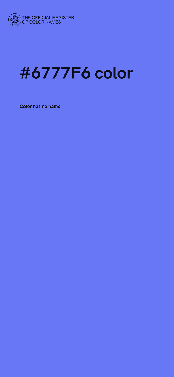 #6777F6 color image