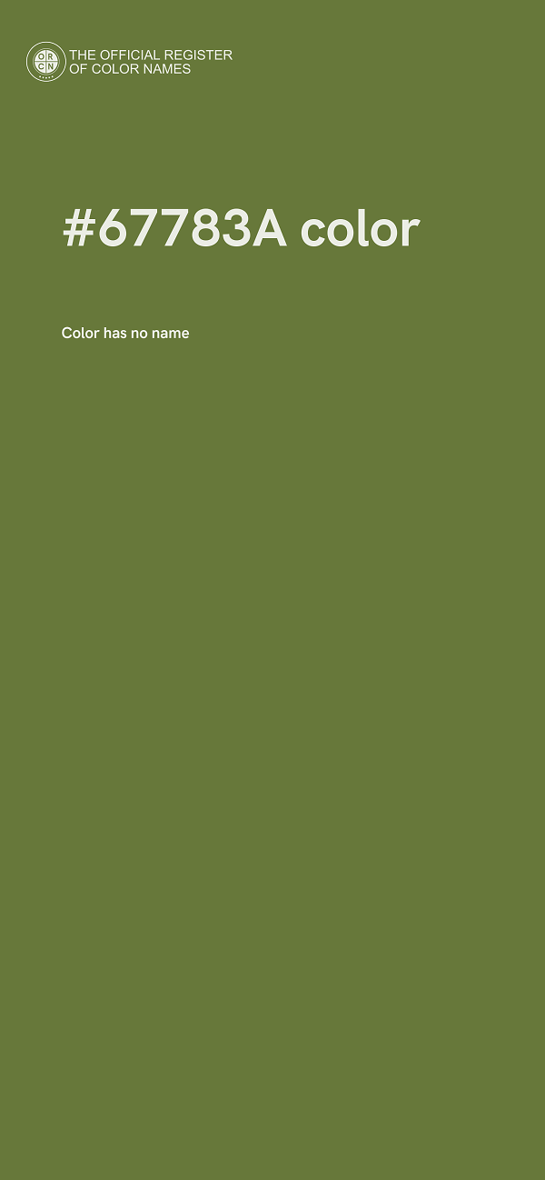 #67783A color image