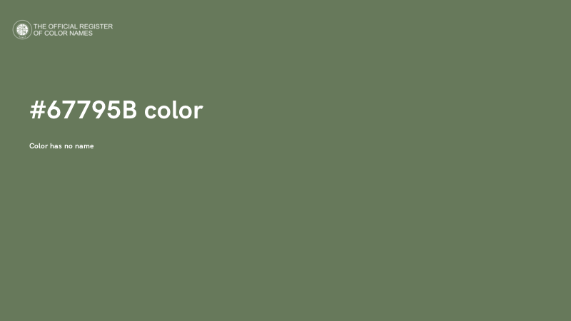 #67795B color image