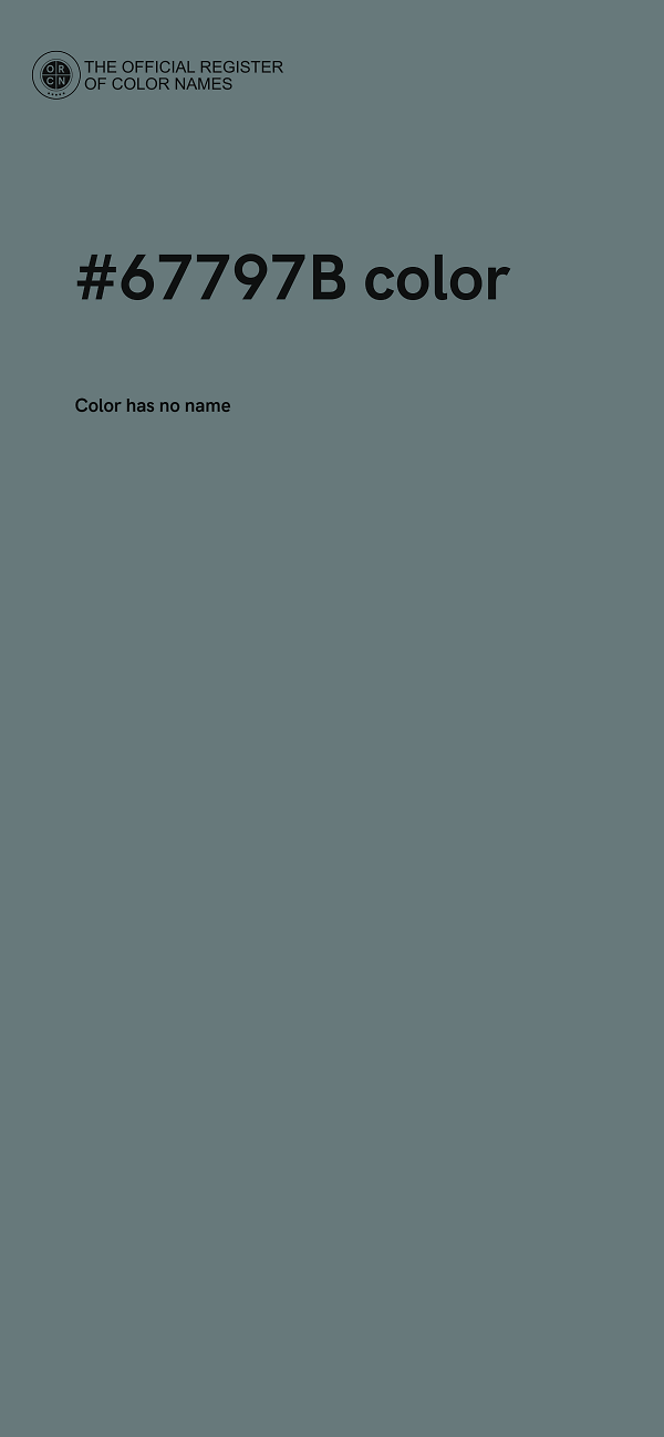 #67797B color image