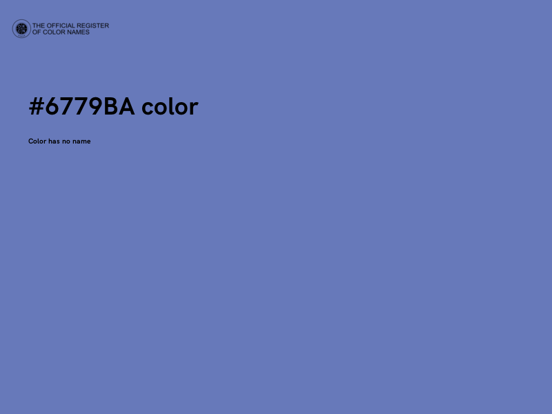 #6779BA color image
