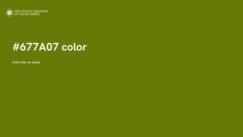 #677A07 color image