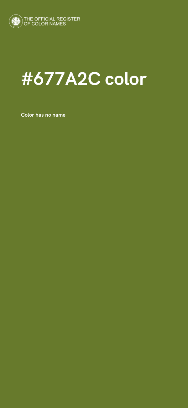 #677A2C color image