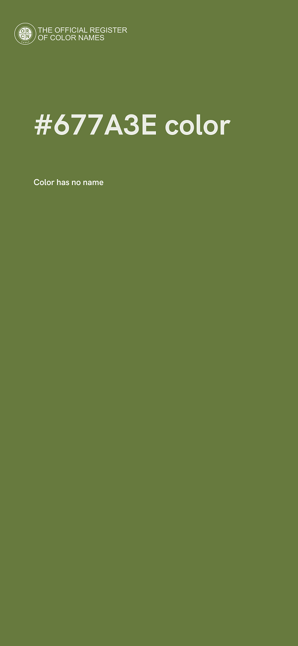 #677A3E color image
