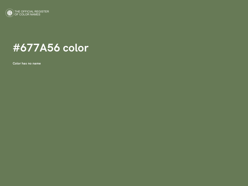 #677A56 color image