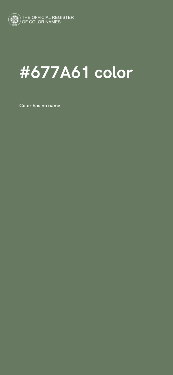 #677A61 color image