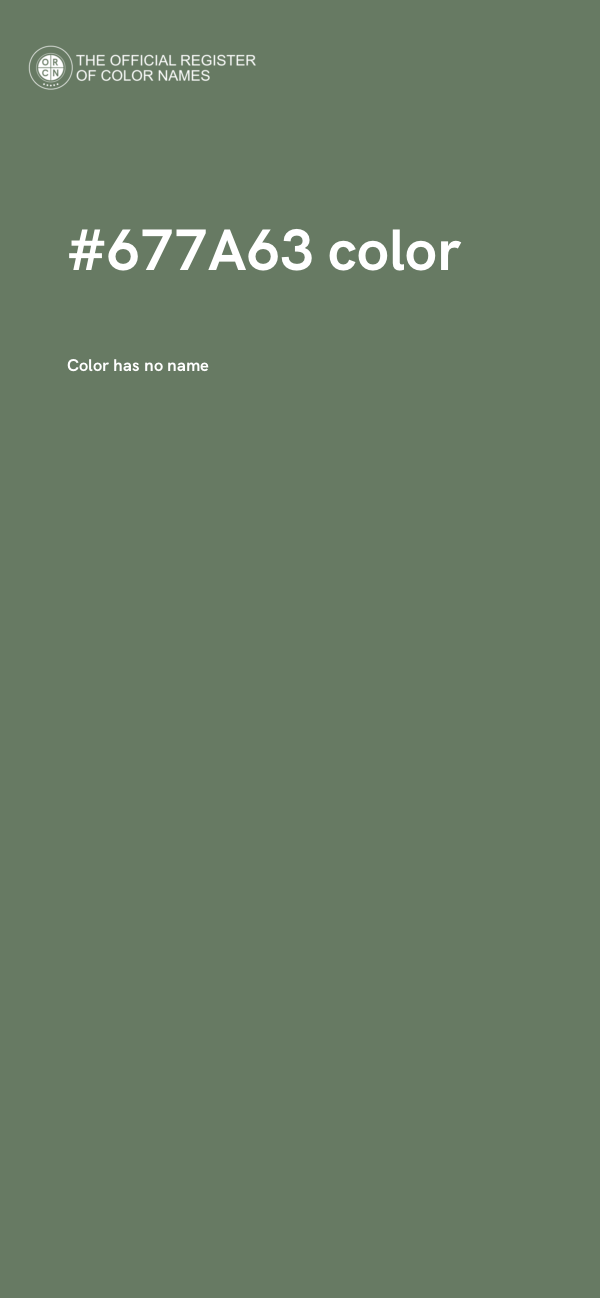 #677A63 color image