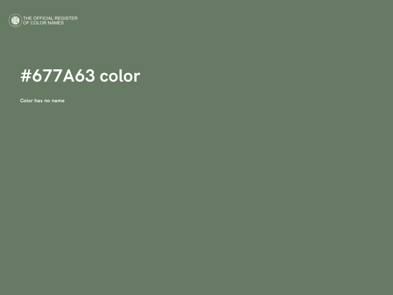 #677A63 color image