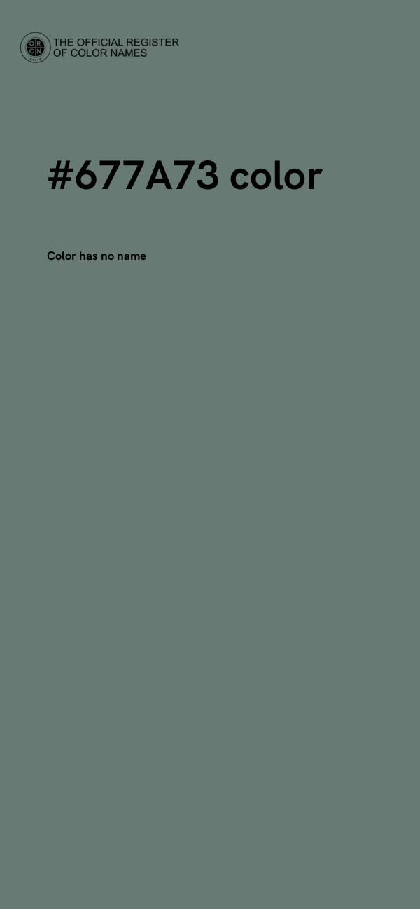 #677A73 color image