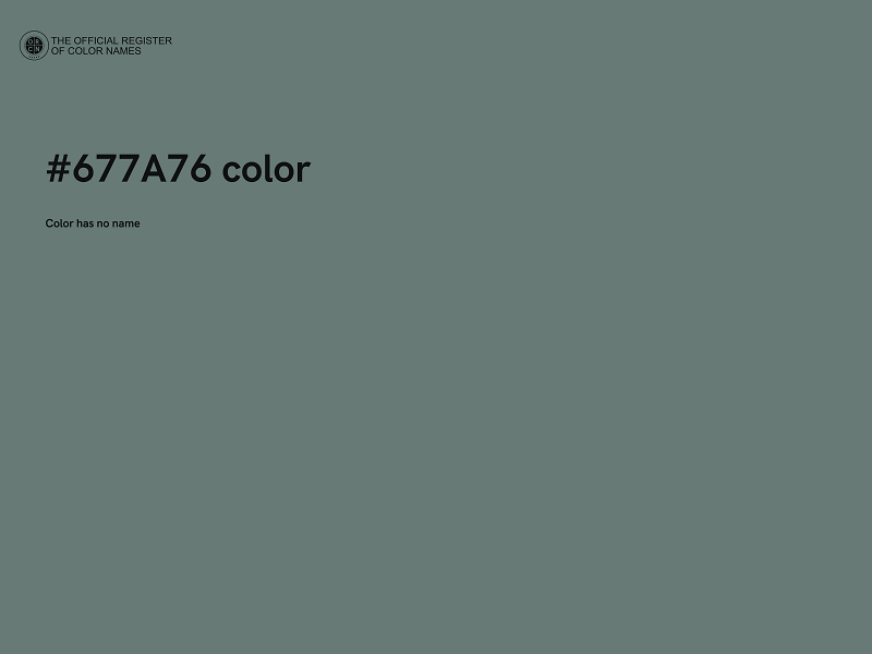 #677A76 color image