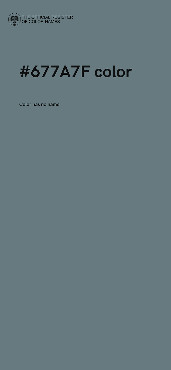 #677A7F color image
