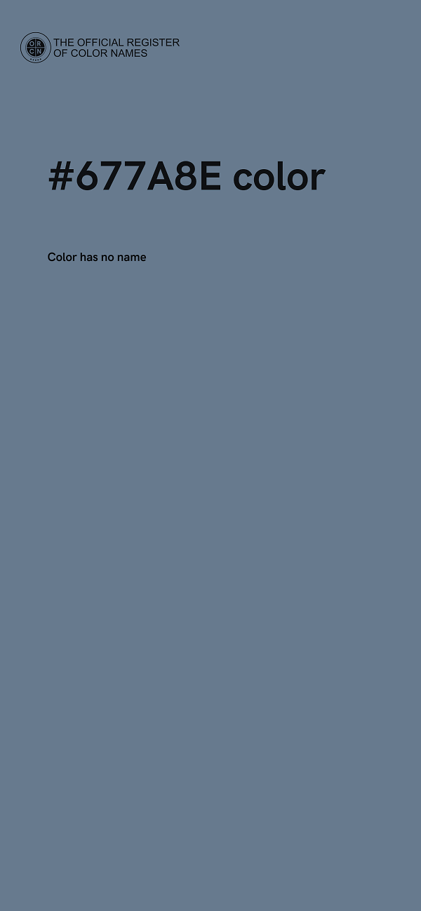 #677A8E color image