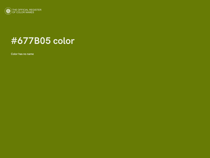 #677B05 color image