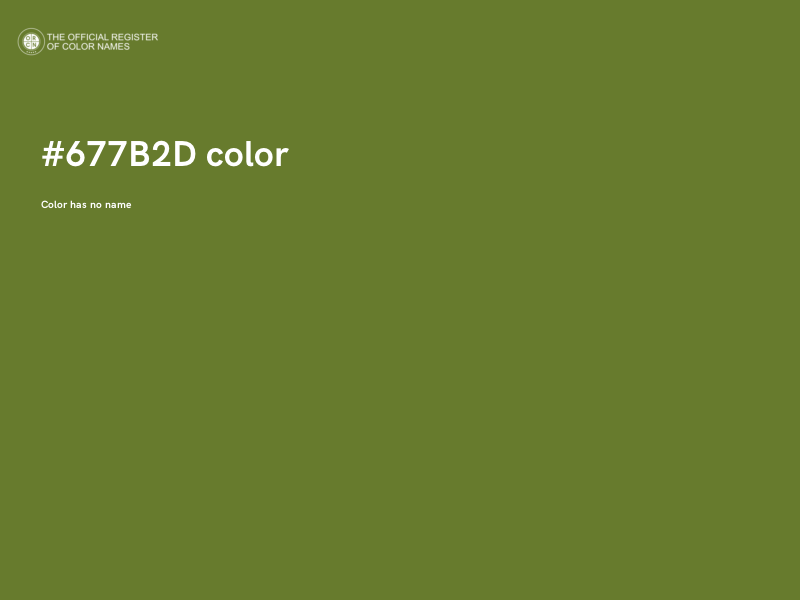 #677B2D color image