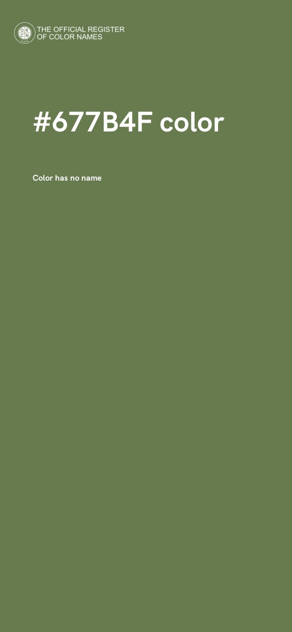 #677B4F color image