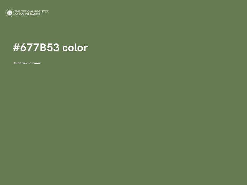 #677B53 color image