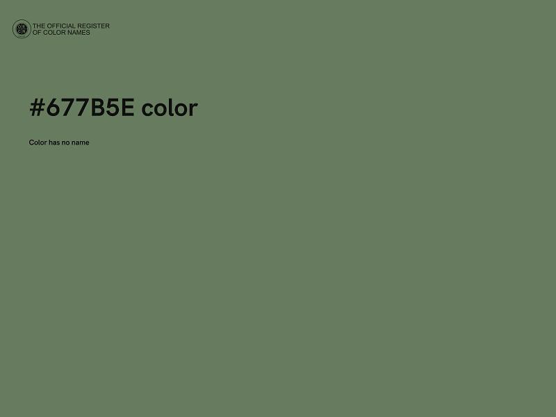 #677B5E color image