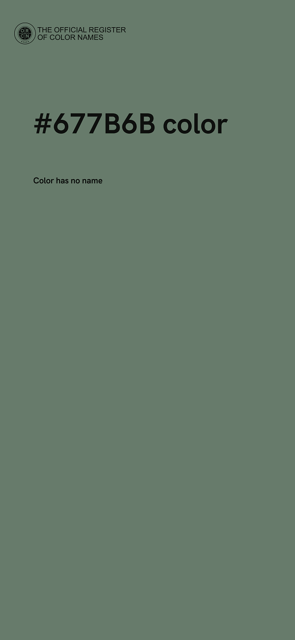 #677B6B color image
