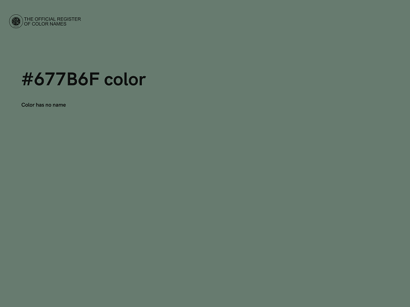 #677B6F color image