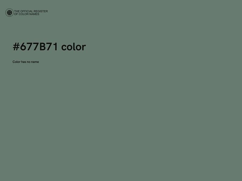 #677B71 color image
