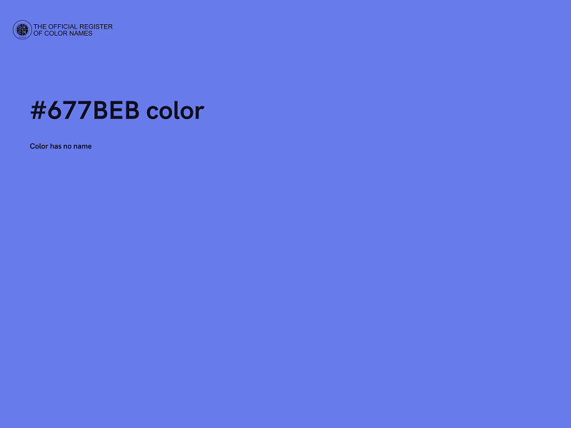 #677BEB color image