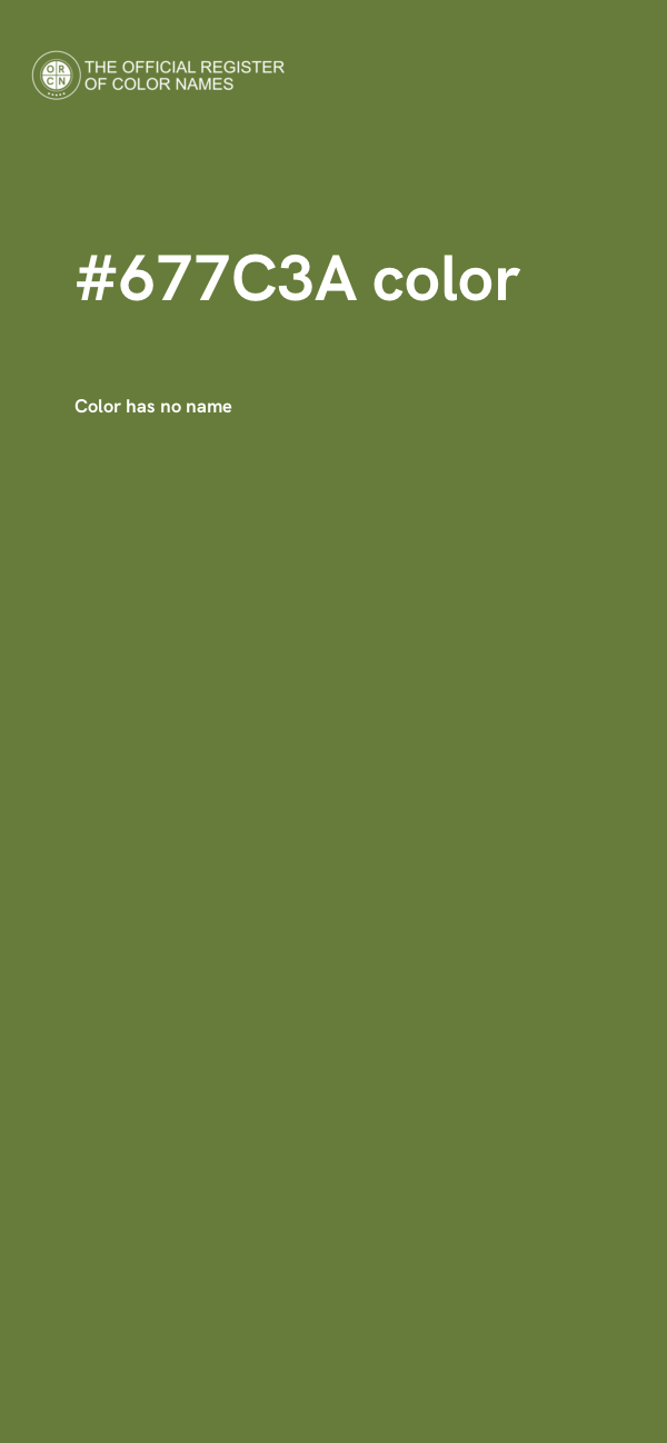 #677C3A color image