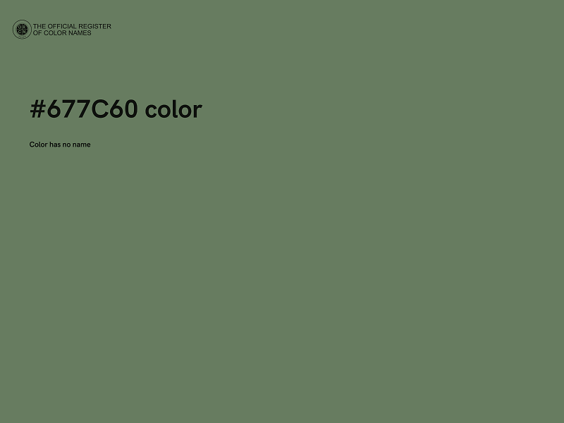 #677C60 color image