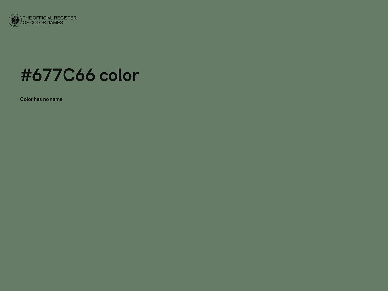 #677C66 color image