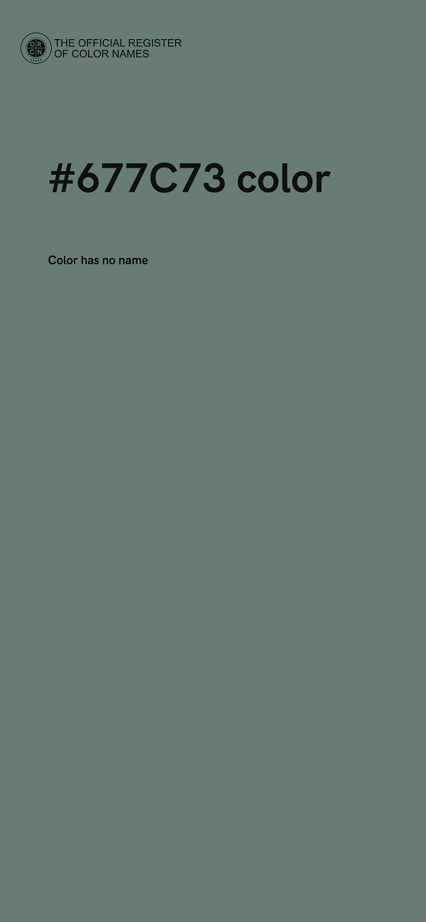 #677C73 color image