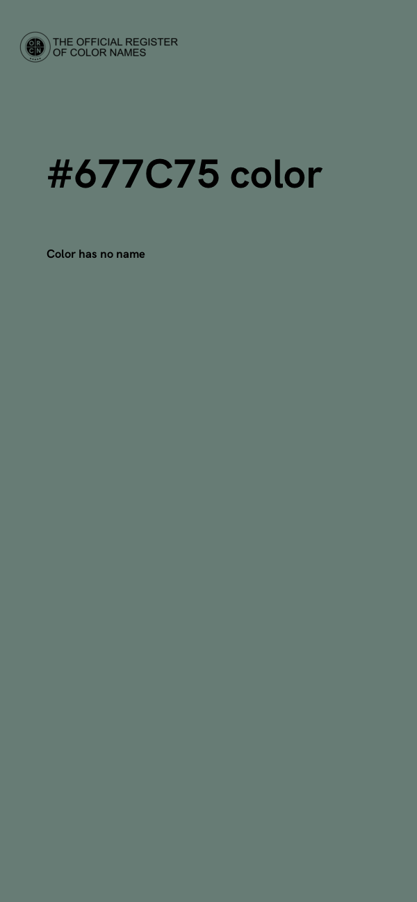 #677C75 color image
