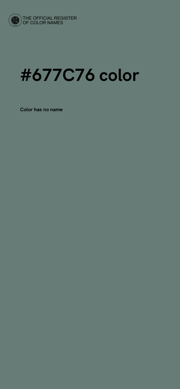 #677C76 color image