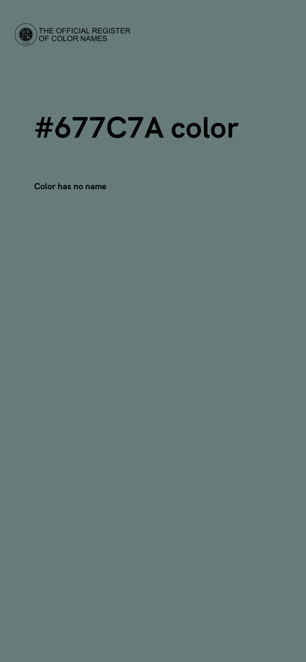 #677C7A color image