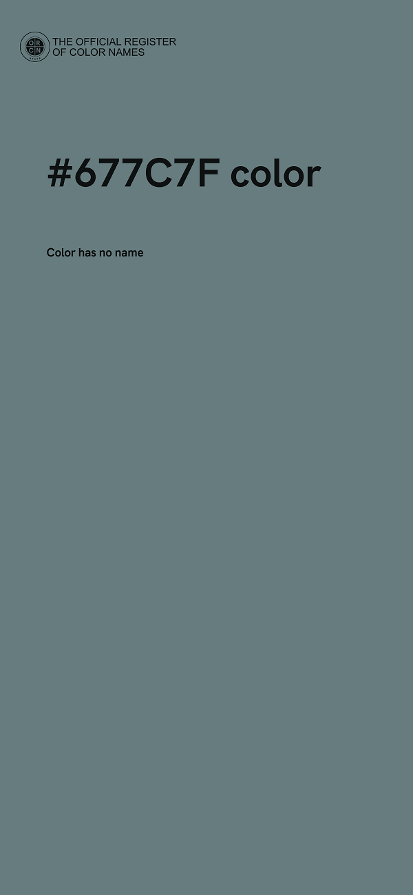 #677C7F color image