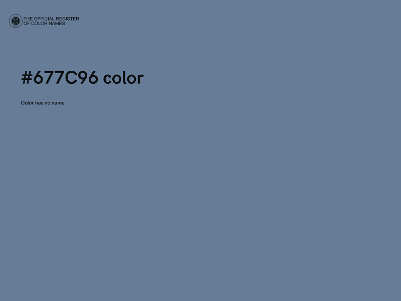 #677C96 color image