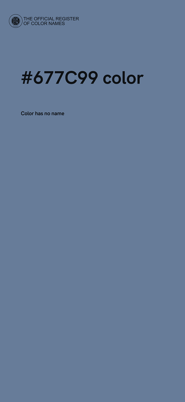 #677C99 color image