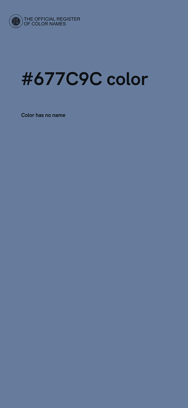 #677C9C color image