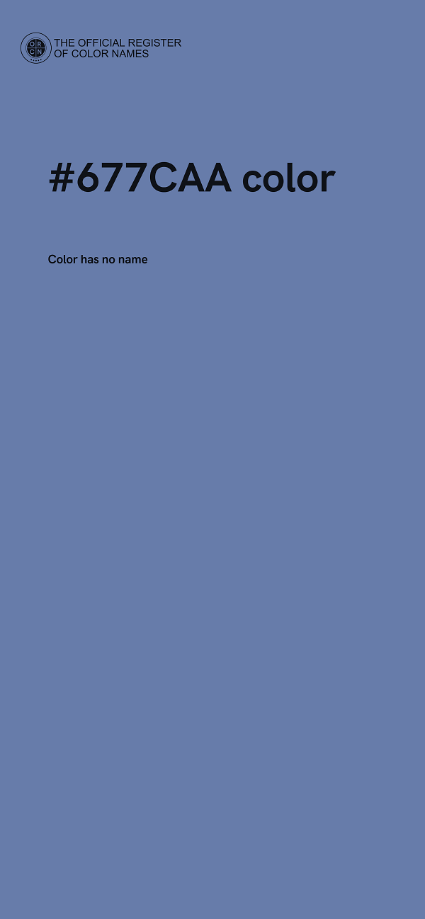 #677CAA color image