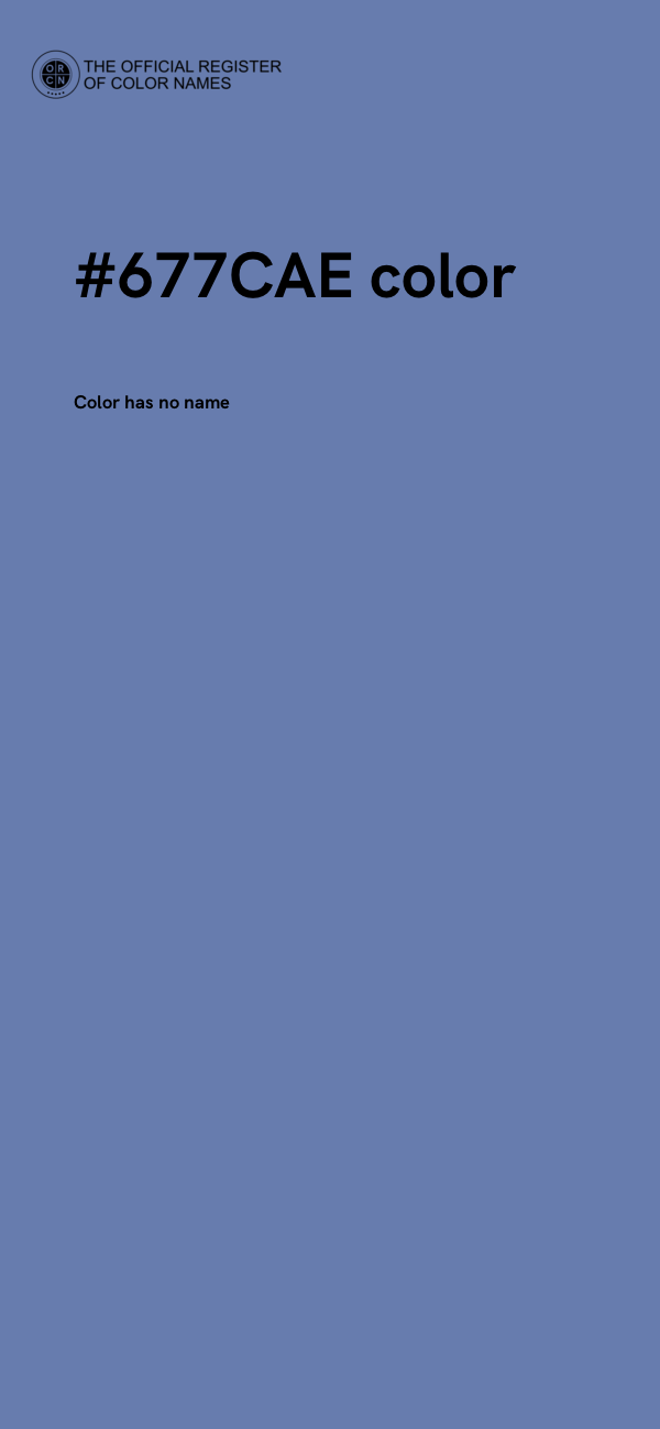 #677CAE color image
