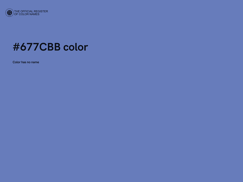 #677CBB color image