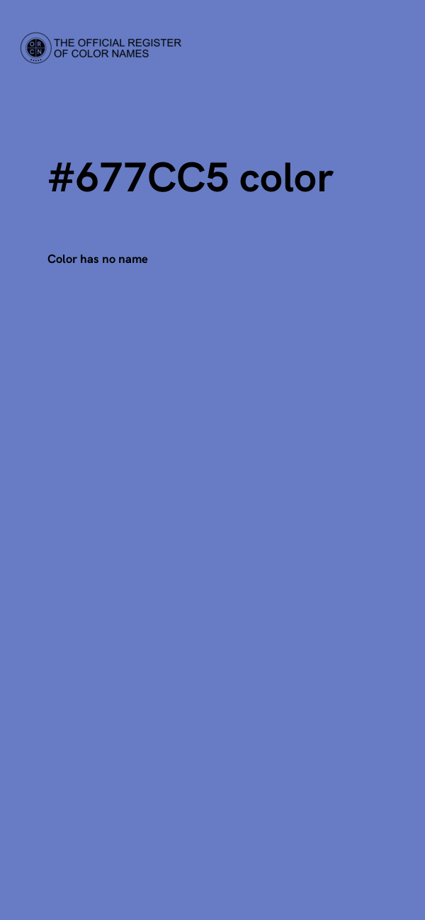 #677CC5 color image