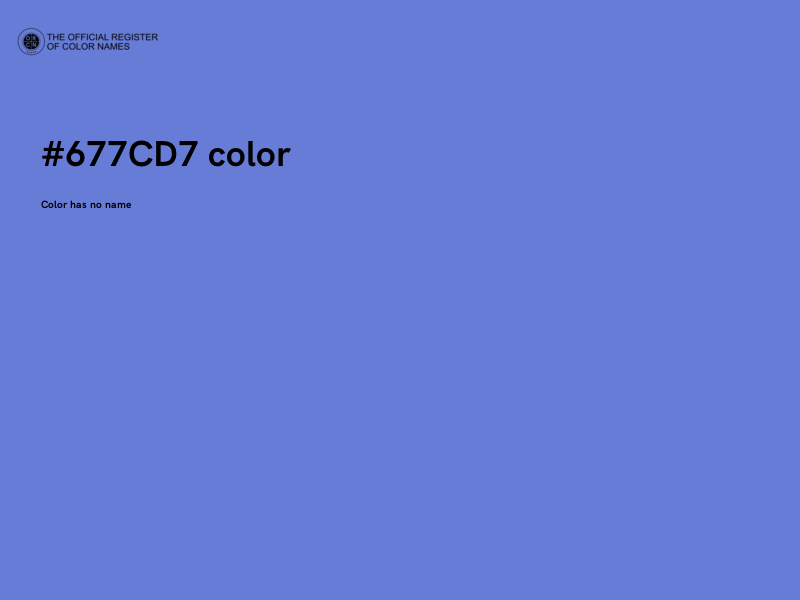 #677CD7 color image